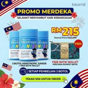 Mindtropic Junior 3 Botol Free Dompet Batik 1