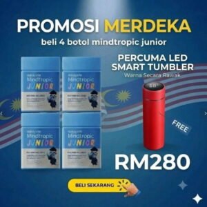 Mindtropic Junior 4 Botol Free LED Tumbler 1